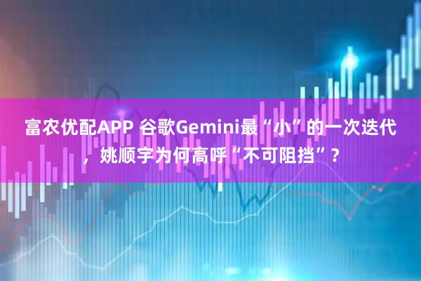 富农优配APP 谷歌Gemini最“小”的一次迭代，姚顺宇为何高呼“不可阻挡”？